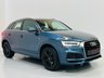 USED 2017 17 AUDI Q3 1.4 TFSI CoD S line Edition SUV 5dr Petrol Manual Euro 6 (s/s) (150 ps) Metallic Blue with Black S Line Interior | Bluetooth Media | Sat Nav | Full Service History | ULEZ OK