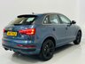 USED 2017 17 AUDI Q3 1.4 TFSI CoD S line Edition SUV 5dr Petrol Manual Euro 6 (s/s) (150 ps) Metallic Blue with Black S Line Interior | Bluetooth Media | Sat Nav | Full Service History | ULEZ OK
