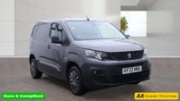 2023 PEUGEOT PARTNER Grey 1.5 BlueHDi Asphalt Premium+ van, 52,300 miles, Euro 6, 8in Touchscreen, Sat nav, CarPlay/Android Auto, Rear Camera, A/C. Plus VAT @ 20%! &pound;12499.00