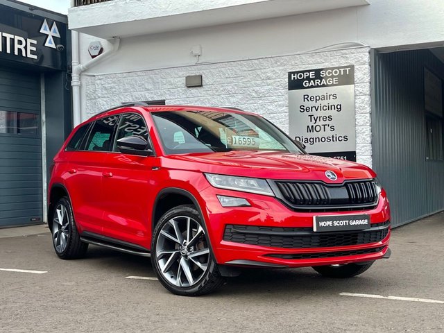 View our Skoda Kodiaq 2.0 TDI SportLine SUV 5dr Diesel DSG 4WD Euro 6 (s/s) (7 Seat) (150 ps) ***WINTER PACK & FULL HISTORY***