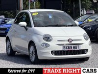 USED 2019 69 FIAT 500 1.2 Lounge 3dr - LOW MILEAGE DAB | CRUISE | USB | A/C