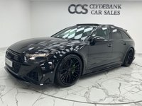 USED 2020 66 AUDI RS6 AVANT 4.0 TFSI V8 Carbon Black Estate 5dr Petrol Tiptronic quattro Euro 6 (s/s) (600 ps) Finished In Mythos Black, This RS6 Avant Comes With The Panoramic Glass Sunroof, Comfort And Sound Package, 22" Alloy Wheels With RS Brake Callipers In Green, RS Puddle Lamps, Bang And Olufsen Premium 3D Sound System, Memory Seats, Heated Front Seats, Reverse And 360 Degree Camera With Top View, RS Embossed Stitching Front And Rear, Privacy Glass, Powered Tailgate, Service History, 12 Months MOT, 3 Months Warranty. Finance And Extended Warranty Available.