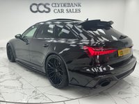 USED 2020 66 AUDI RS6 AVANT 4.0 TFSI V8 Carbon Black Estate 5dr Petrol Tiptronic quattro Euro 6 (s/s) (600 ps) Finished In Mythos Black, This RS6 Avant Comes With The Panoramic Glass Sunroof, Comfort And Sound Package, 22" Alloy Wheels With RS Brake Callipers In Green, RS Puddle Lamps, Bang And Olufsen Premium 3D Sound System, Memory Seats, Heated Front Seats, Reverse And 360 Degree Camera With Top View, RS Embossed Stitching Front And Rear, Privacy Glass, Powered Tailgate, Service History, 12 Months MOT, 3 Months Warranty. Finance And Extended Warranty Available.