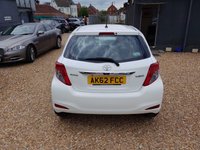 USED 2012 62 TOYOTA YARIS 1.33 Dual VVT-i TR Euro 5 5dr FSH+ULEZ FREE+PARKING-CAMERA