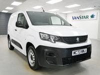 USED 2023 73 PEUGEOT PARTNER 1.5 BLUEHDI 100 BHP 1000 PROFESSIONAL PREMIUM PLUS ( NO VAT ) AIR CON | CARPLAY | 3 SEATS | NO VAT !