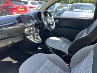 USED 2019 19 FIAT 500 1.2 Lounge Hatchback 3dr Petrol Dualogic Euro 6 (s/s) (69 bhp) GLASS SUNROOF + DAB + NAV + AUTOMATIC + ULEZ