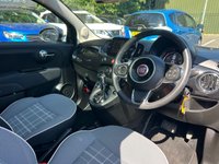 USED 2019 19 FIAT 500 1.2 Lounge Hatchback 3dr Petrol Dualogic Euro 6 (s/s) (69 bhp) GLASS SUNROOF + DAB + NAV + AUTOMATIC + ULEZ