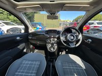 USED 2019 19 FIAT 500 1.2 Lounge Hatchback 3dr Petrol Dualogic Euro 6 (s/s) (69 bhp) GLASS SUNROOF + DAB + NAV + AUTOMATIC + ULEZ