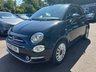 USED 2019 19 FIAT 500 1.2 Lounge Hatchback 3dr Petrol Dualogic Euro 6 (s/s) (69 bhp) GLASS SUNROOF + DAB + NAV + AUTOMATIC + ULEZ