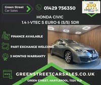 USED 2016 16 HONDA CIVIC 1.4 i-VTEC S Euro 6 (s/s) 5dr Serviced+MOTd+3 Month Warranty