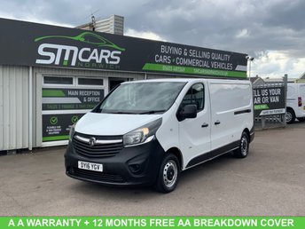 2016 VAUXHALL VIVARO 1.6 CDTi 2900 Panel Van 5dr Diesel Manual L2 H1 Euro 5 (90 ps) &pound;6500.00