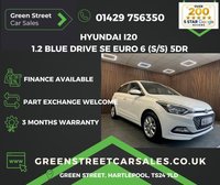 USED 2016 66 HYUNDAI I20 1.2 Blue Drive SE Euro 6 (s/s) 5dr Serviced+MOTd+3 Month Warranty