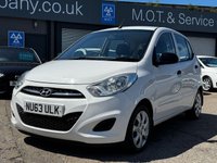 USED 2013 63 HYUNDAI I10 1.2 Classic Hatchback 5dr Petrol Manual Euro 5 (85 bhp) LOW TAX &pound;20 + IDEAL FIRST CAR + FSH + 1 FORMER