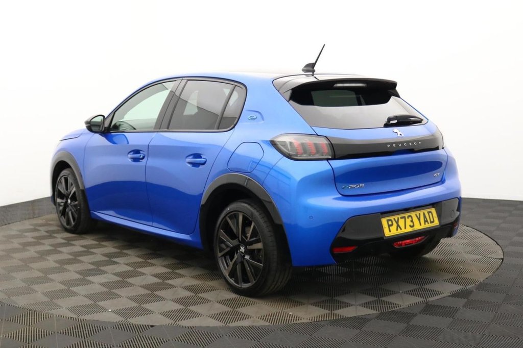 USED 2023 73 PEUGEOT E-208 50kWh GT Hatchback 5dr Electric Auto (7.4kW Charger) (136 ps) Car Play, Rear Camera, Sat Nav