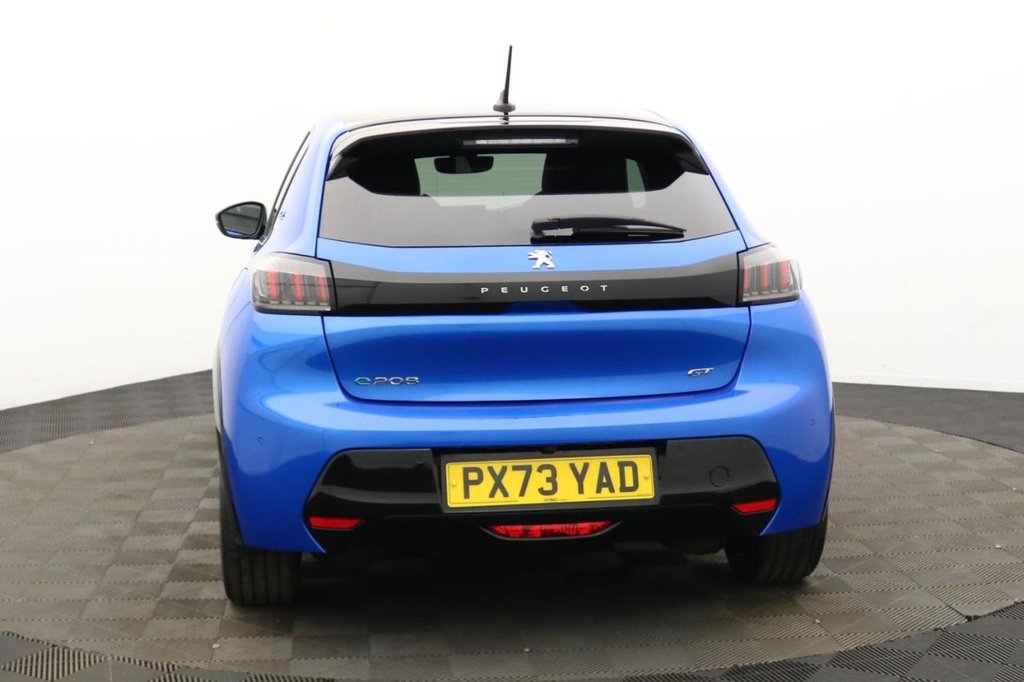 USED 2023 73 PEUGEOT E-208 50kWh GT Hatchback 5dr Electric Auto (7.4kW Charger) (136 ps) Car Play, Rear Camera, Sat Nav
