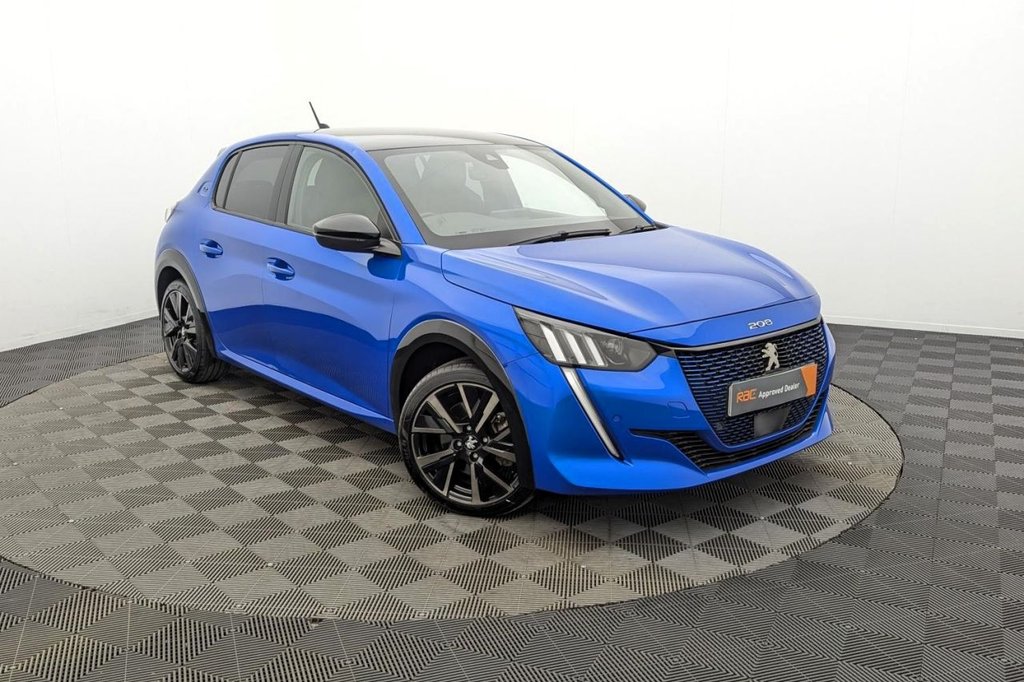 USED 2023 73 PEUGEOT E-208 50kWh GT Hatchback 5dr Electric Auto (7.4kW Charger) (136 ps) Car Play, Rear Camera, Sat Nav