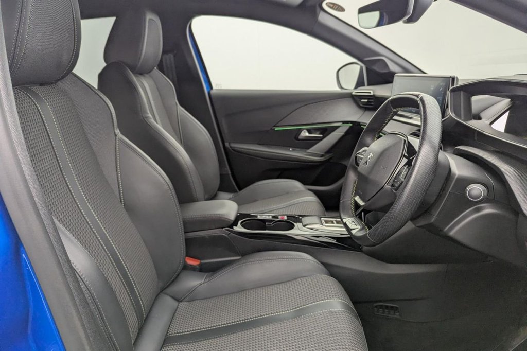 USED 2023 73 PEUGEOT E-208 50kWh GT Hatchback 5dr Electric Auto (7.4kW Charger) (136 ps) Car Play, Rear Camera, Sat Nav
