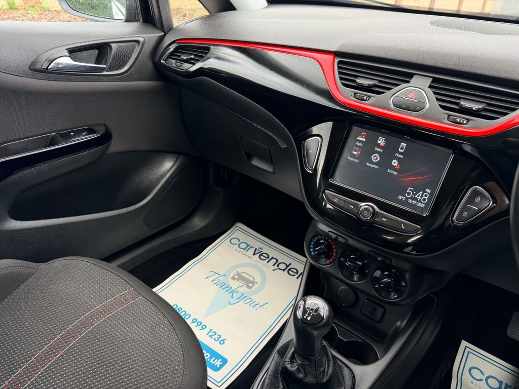 USED 2018 Y VAUXHALL CORSA 1.4i ecoTEC SRi Nav Hatchback 3dr Petrol Manual Euro 6 (75 ps) SatNav|6 Services|Apple CarPlay/Android Auto|