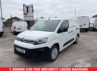 USED 2023 72 CITROEN BERLINGO 1.5 BlueHDi 950 Enterprise Edition XL Panel Van 6dr Diesel Manual LWB Euro 6 (s/s) (100 ps) 1 OWNER 53K FSH FREE WTY NEW MOT