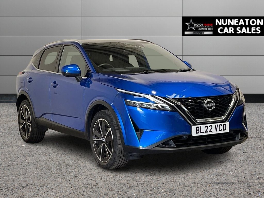USED 2022 22 NISSAN QASHQAI 1.3 DIG-T MHEV Tekna SUV 5dr Petrol Hybrid XTRON Euro 6 (s/s) (158 ps) APPLE CAR PLAY AND ANDROID AUTO