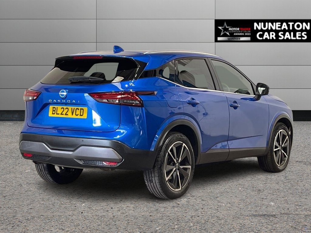 USED 2022 22 NISSAN QASHQAI 1.3 DIG-T MHEV Tekna SUV 5dr Petrol Hybrid XTRON Euro 6 (s/s) (158 ps) APPLE CAR PLAY AND ANDROID AUTO