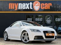 USED 2012 12 AUDI TT 2.0 TDI S line Coupe 3dr Diesel Manual quattro Euro 5 (170 ps) Xenon Plus Headlights with LED Daytime Running Lights, Audi Exclusive Leather Steering Wheel Rim, Audi Exclusive Fine Nappa Leather Extended, Audi Exclusive Line, BOSE Sound System, Cruise Control, Heated Front Seats, Mobile Telephone Prep. - Bluetooth Interface, Privacy Glass, Acoustic Parking System (Rear Only), Alloy Wheels-9Jx19in 5 Segment-Spoke Design, Xenon Plus Headlights. White 4 seats. Side Airbags; Electronic Stability Program (ESP); Immobiliser; CD Player; Alarm; Safety Belt Pretensi