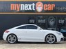 USED 2012 12 AUDI TT 2.0 TDI S line Coupe 3dr Diesel Manual quattro Euro 5 (170 ps) Xenon Plus Headlights with LED Daytime Running Lights, Audi Exclusive Leather Steering Wheel Rim, Audi Exclusive Fine Nappa Leather Extended, Audi Exclusive Line, BOSE Sound System, Cruise Control, Heated Front Seats, Mobile Telephone Prep. - Bluetooth Interface, Privacy Glass, Acoustic Parking System (Rear Only), Alloy Wheels-9Jx19in 5 Segment-Spoke Design, Xenon Plus Headlights. White 4 seats. Side Airbags; Electronic Stability Program (ESP); Immobiliser; CD Player; Alarm; Safety Belt Pretensi