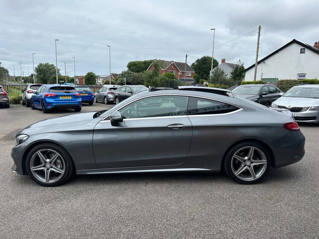 USED 2016 66 MERCEDES-BENZ C CLASS 2.1 C220d AMG Line (Premium) Coupe 2dr Diesel G-Tronic+ Euro 6 (s/s) (170 ps) High Spec FSH Reverse Cam Stunning
