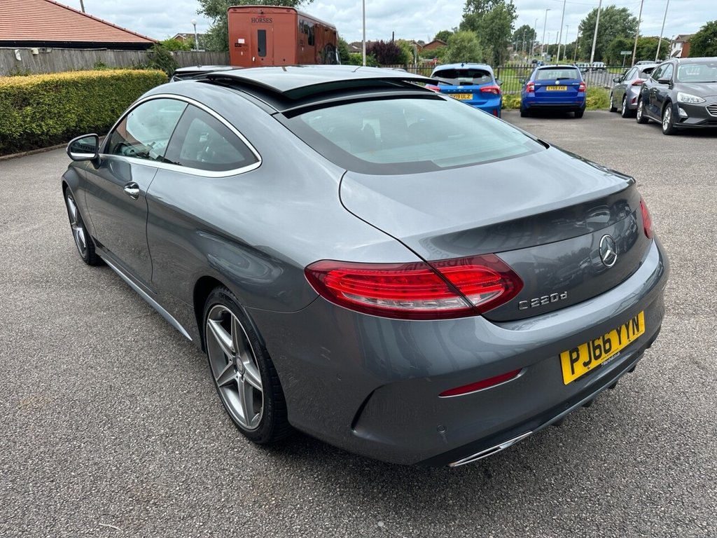 USED 2016 66 MERCEDES-BENZ C CLASS 2.1 C220d AMG Line (Premium) Coupe 2dr Diesel G-Tronic+ Euro 6 (s/s) (170 ps) High Spec FSH Reverse Cam Stunning