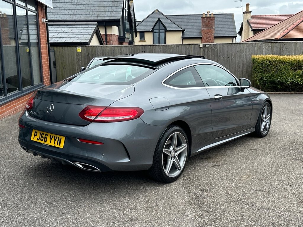 USED 2016 66 MERCEDES-BENZ C CLASS 2.1 C220d AMG Line (Premium) Coupe 2dr Diesel G-Tronic+ Euro 6 (s/s) (170 ps) High Spec FSH Reverse Cam Stunning