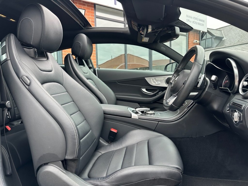 USED 2016 66 MERCEDES-BENZ C CLASS 2.1 C220d AMG Line (Premium) Coupe 2dr Diesel G-Tronic+ Euro 6 (s/s) (170 ps) High Spec FSH Reverse Cam Stunning