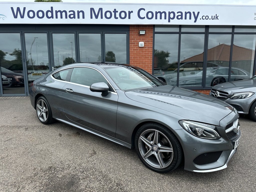 USED 2016 66 MERCEDES-BENZ C CLASS 2.1 C220d AMG Line (Premium) Coupe 2dr Diesel G-Tronic+ Euro 6 (s/s) (170 ps) High Spec FSH Reverse Cam Stunning