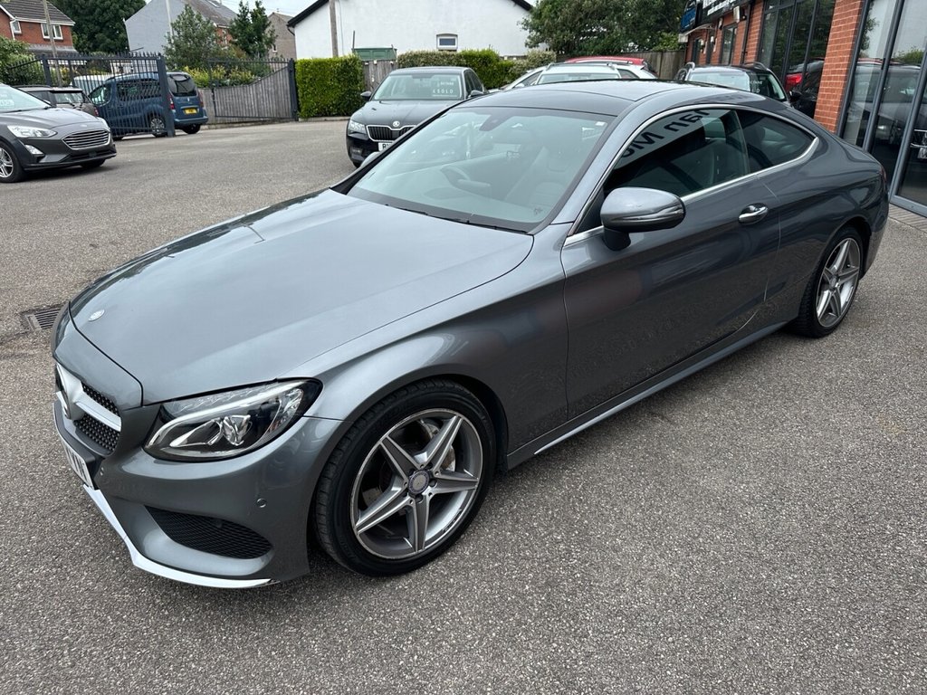 USED 2016 66 MERCEDES-BENZ C CLASS 2.1 C220d AMG Line (Premium) Coupe 2dr Diesel G-Tronic+ Euro 6 (s/s) (170 ps) High Spec FSH Reverse Cam Stunning