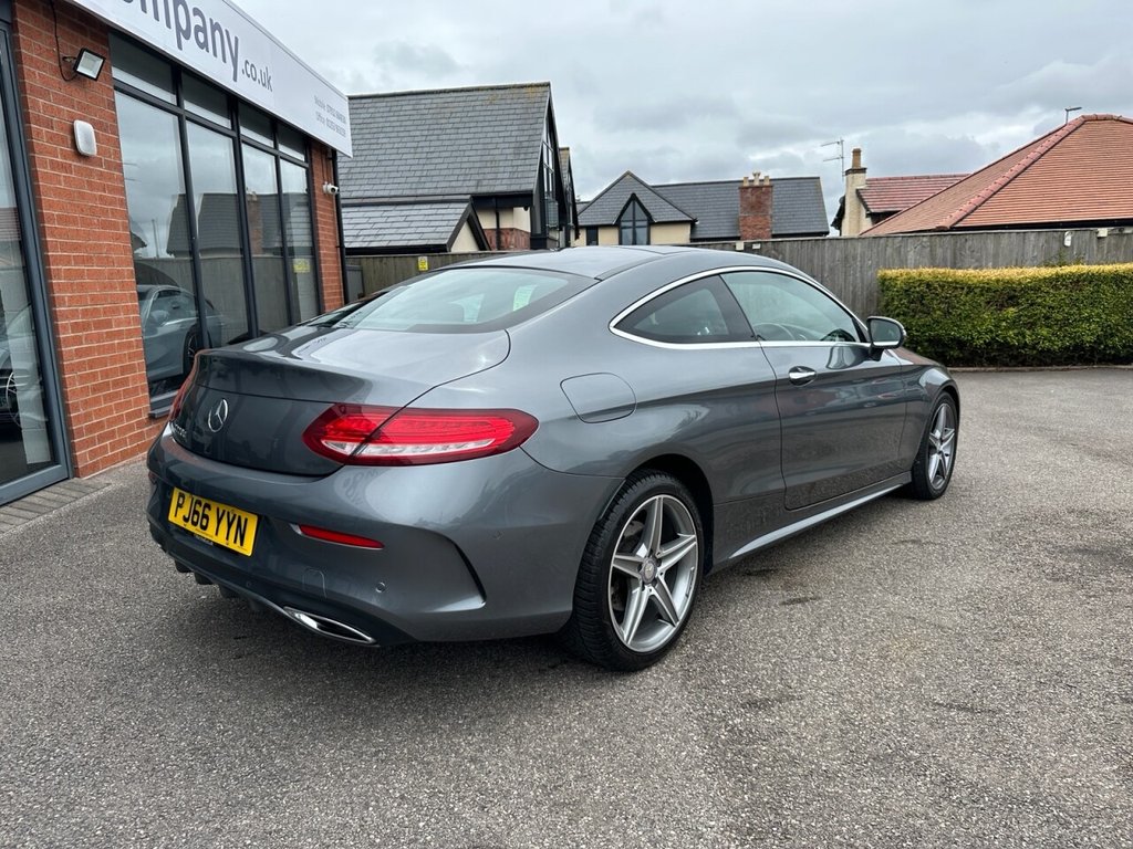 USED 2016 66 MERCEDES-BENZ C CLASS 2.1 C220d AMG Line (Premium) Coupe 2dr Diesel G-Tronic+ Euro 6 (s/s) (170 ps) High Spec FSH Reverse Cam Stunning