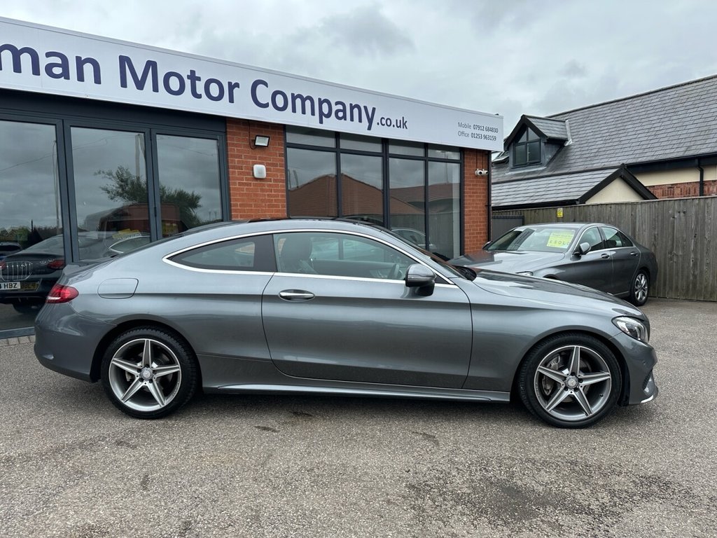 USED 2016 66 MERCEDES-BENZ C CLASS 2.1 C220d AMG Line (Premium) Coupe 2dr Diesel G-Tronic+ Euro 6 (s/s) (170 ps) High Spec FSH Reverse Cam Stunning
