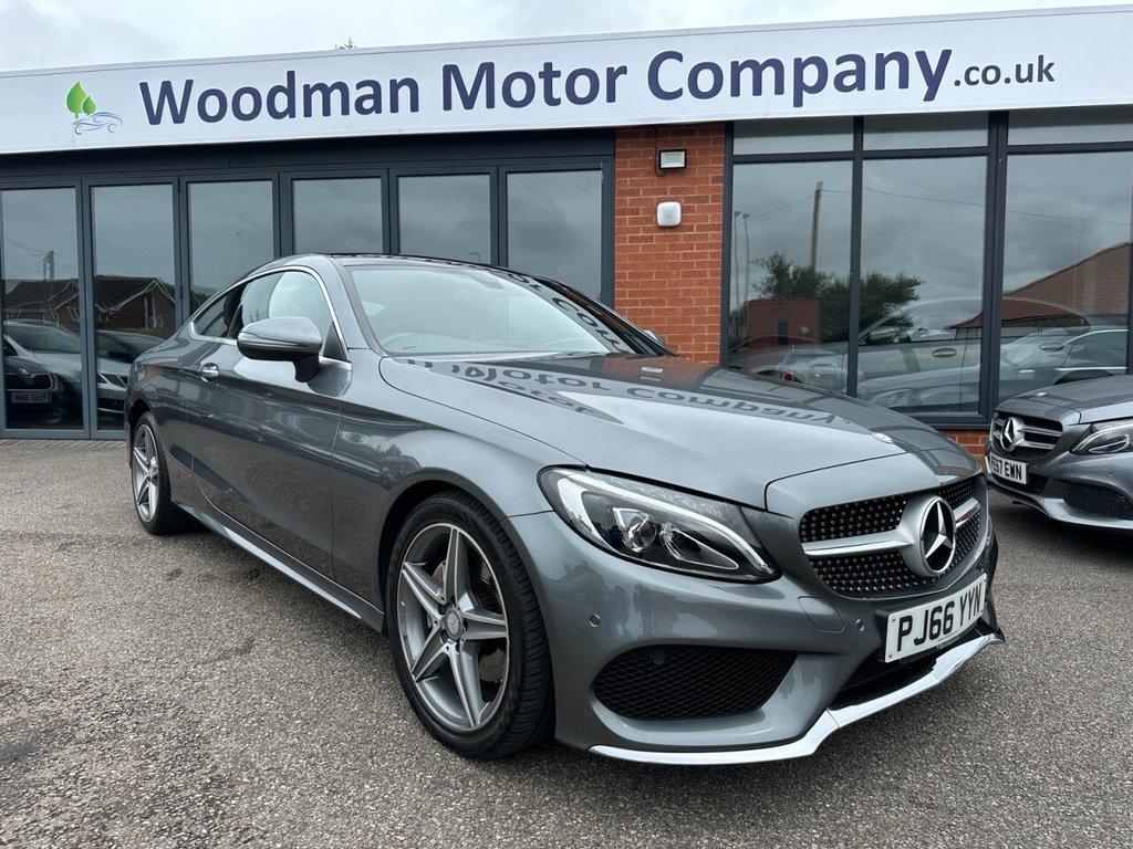 USED 2016 66 MERCEDES-BENZ C CLASS 2.1 C220d AMG Line (Premium) Coupe 2dr Diesel G-Tronic+ Euro 6 (s/s) (170 ps) High Spec FSH Reverse Cam Stunning