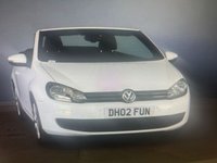 USED 2014 02 VOLKSWAGEN GOLF 1.6 TDI BlueMotion Tech SE Cabriolet 2dr Diesel Manual Euro 5 (s/s) (105 ps) 