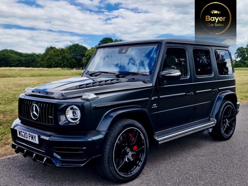 USED 2020 20 MERCEDES-BENZ G CLASS 4.0 G63 V8 BiTurbo AMG SUV 5dr Petrol SpdS+9GT 4MATIC Euro 6 (s/s) (585 ps) FINANCE AVAILABLE