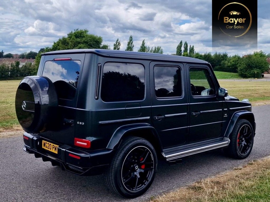 USED 2020 20 MERCEDES-BENZ G CLASS 4.0 G63 V8 BiTurbo AMG SUV 5dr Petrol SpdS+9GT 4MATIC Euro 6 (s/s) (585 ps) FINANCE AVAILABLE