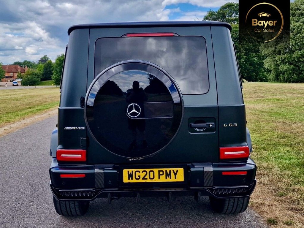 USED 2020 20 MERCEDES-BENZ G CLASS 4.0 G63 V8 BiTurbo AMG SUV 5dr Petrol SpdS+9GT 4MATIC Euro 6 (s/s) (585 ps) FINANCE AVAILABLE