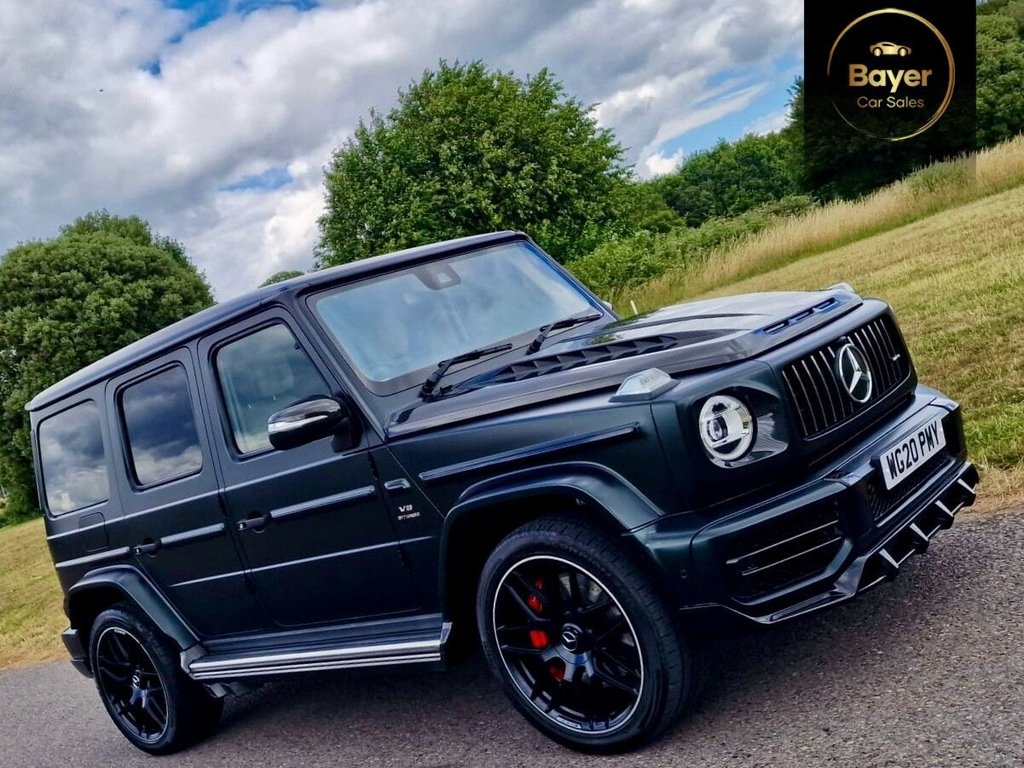 USED 2020 20 MERCEDES-BENZ G CLASS 4.0 G63 V8 BiTurbo AMG SUV 5dr Petrol SpdS+9GT 4MATIC Euro 6 (s/s) (585 ps) FINANCE AVAILABLE