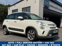 USED 2016 16 FIAT 500L 1.3 MultiJet Trekking MPV 5dr Diesel Dualogic Euro 5 (s/s) (85 bhp) AUTO -- FULL SERVICE HISTORY -- &pound;20 TAX -- SAT NAV -- CARPLAY