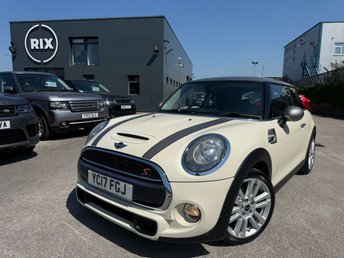 2017 MINI HATCH 2.0 Cooper S Seven Hatchback 3dr Petrol Manual Euro 6-FINISHED IN PEPPER WHITE WITH HALF LEATHER UPHOLSTERY-BLUETOOTH-SATNAV-DAB RADIO-DUAL ZONE CLIMATE CONTROL &pound;8999.00