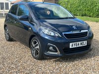 USED 2014 64 PEUGEOT 108 1.2 VTi PureTech Allure Hatchback 5dr Petrol Manual Euro 5 (82 ps) 105688 miles