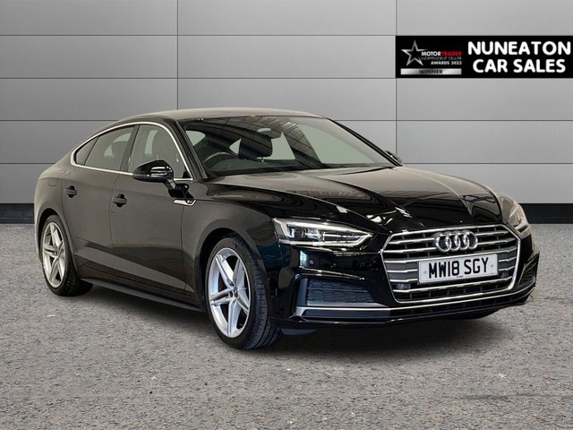 2018 18 AUDI A5 2.0 TFSI S line Sportback 5dr Petrol S Tronic Euro 6 (s/s) (190 ps) FRONT AND REAR PARKING SENSORS
