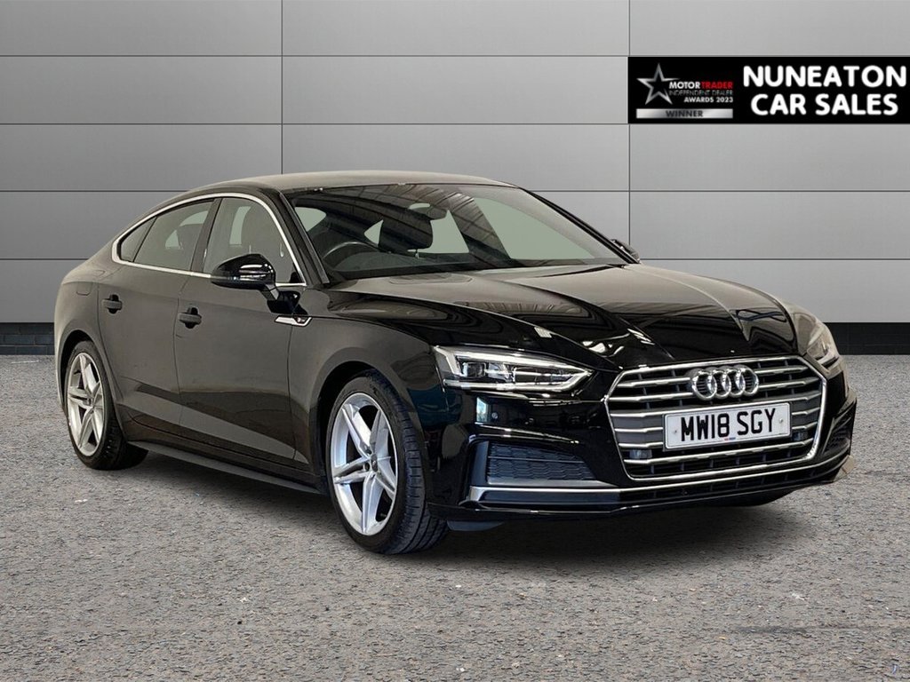 USED 2018 18 AUDI A5 2.0 TFSI S line Sportback 5dr Petrol S Tronic Euro 6 (s/s) (190 ps) FRONT AND REAR PARKING SENSORS