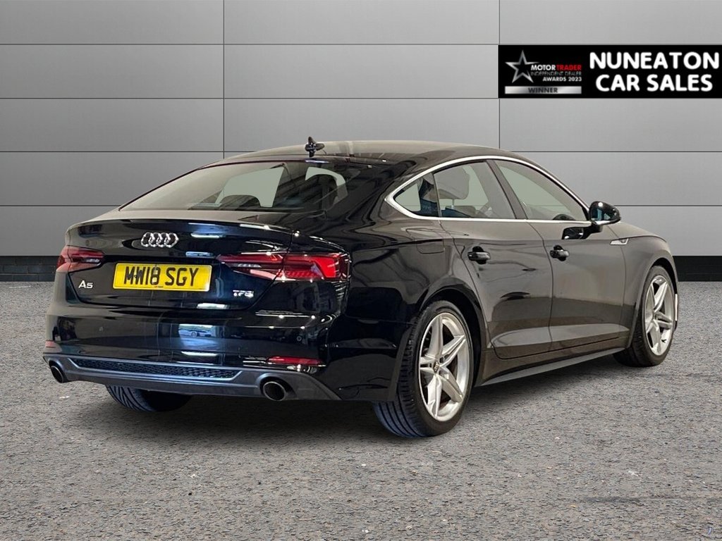 USED 2018 18 AUDI A5 2.0 TFSI S line Sportback 5dr Petrol S Tronic Euro 6 (s/s) (190 ps) FRONT AND REAR PARKING SENSORS
