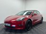 USED 2021 21 TESLA Model 3 (Dual Motor) Long Range Saloon 4dr Electric Auto 4WDE (346 ps) Jupiter Red Brakes|Wood Delete
