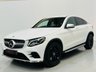 USED 2018 18 MERCEDES-BENZ GLC 2.1 GLC220d AMG Line Coupe 5dr Diesel G-Tronic 4MATIC Euro 6 (s/s) (170 ps) Polar White | Black Leather | Heated Seats | Privacy Glass | AMG Wheels | Reverse Camera | Rear Spoiler | ULEZ OK