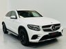 USED 2018 18 MERCEDES-BENZ GLC 2.1 GLC220d AMG Line Coupe 5dr Diesel G-Tronic 4MATIC Euro 6 (s/s) (170 ps) Polar White | Black Leather | Heated Seats | Privacy Glass | AMG Wheels | Reverse Camera | Rear Spoiler | ULEZ OK